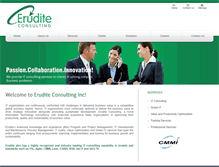 Tablet Screenshot of eruditeconsulting.com